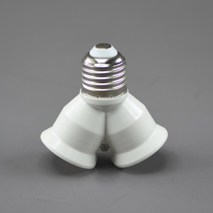 (image for) 2 Way Light Socket Splitter E27 2 in 1 Adapter Splitter